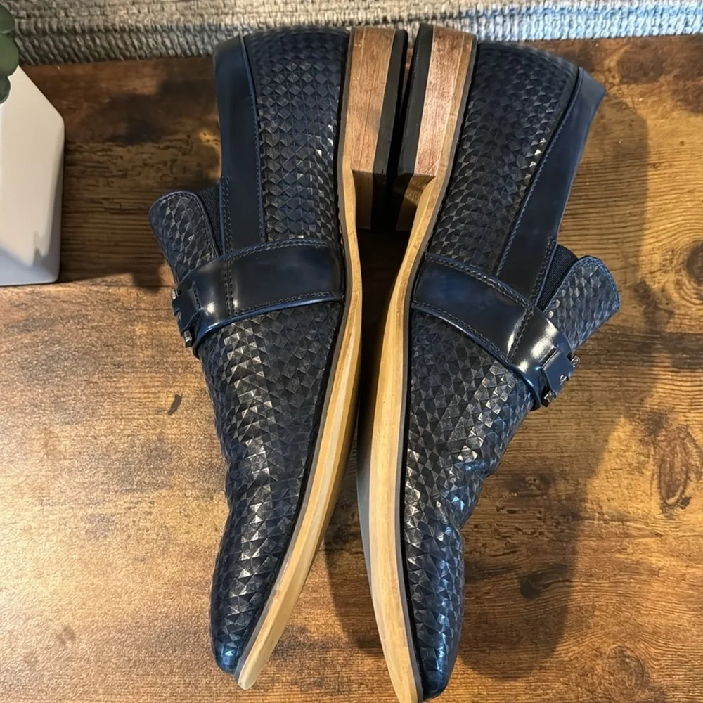 Gino Vitale Navy Loafers size 13
